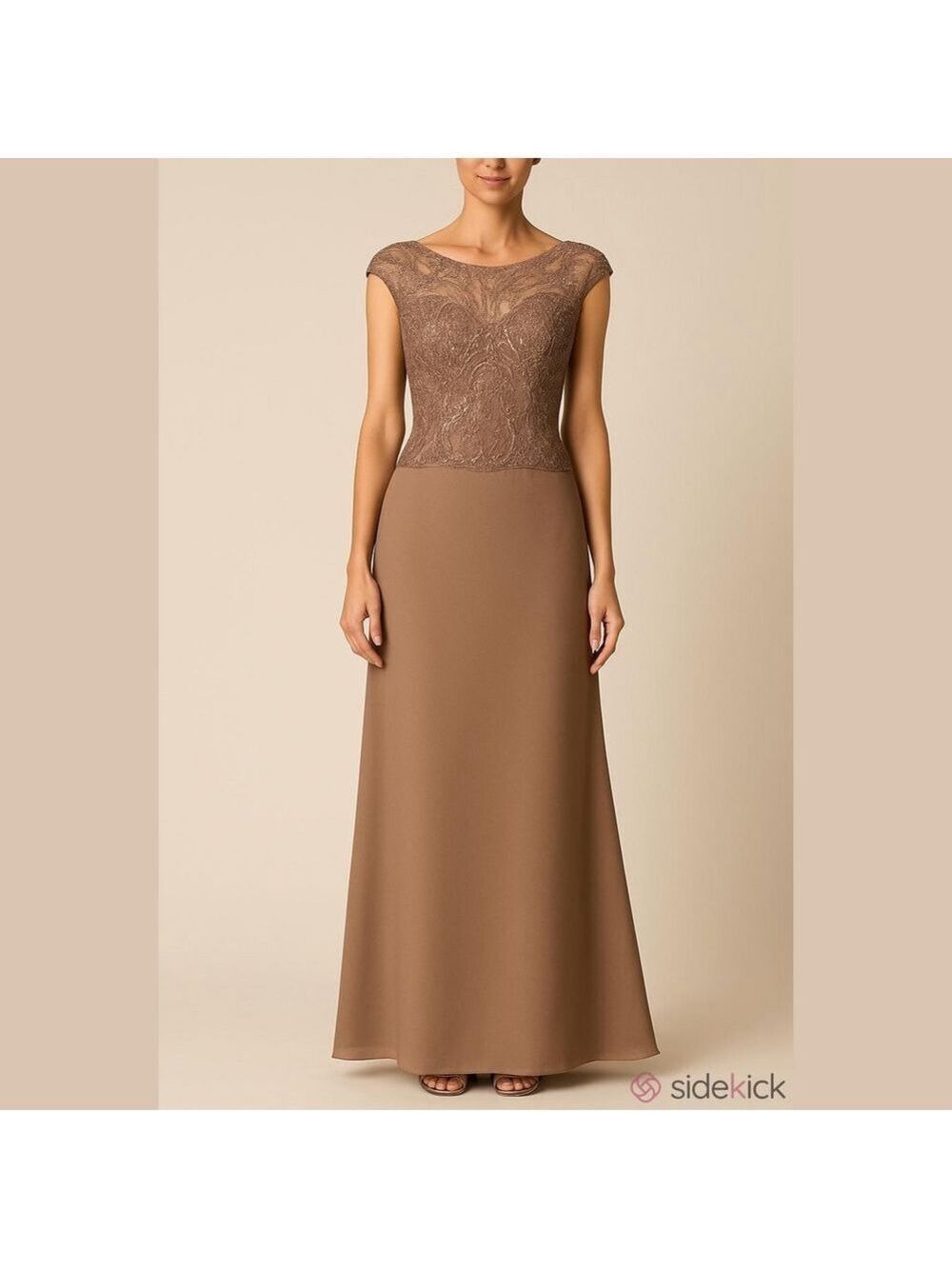 Jade Couture by Jasmine Elegant Mother Of The Bride Dress K188013 In Mocha 28